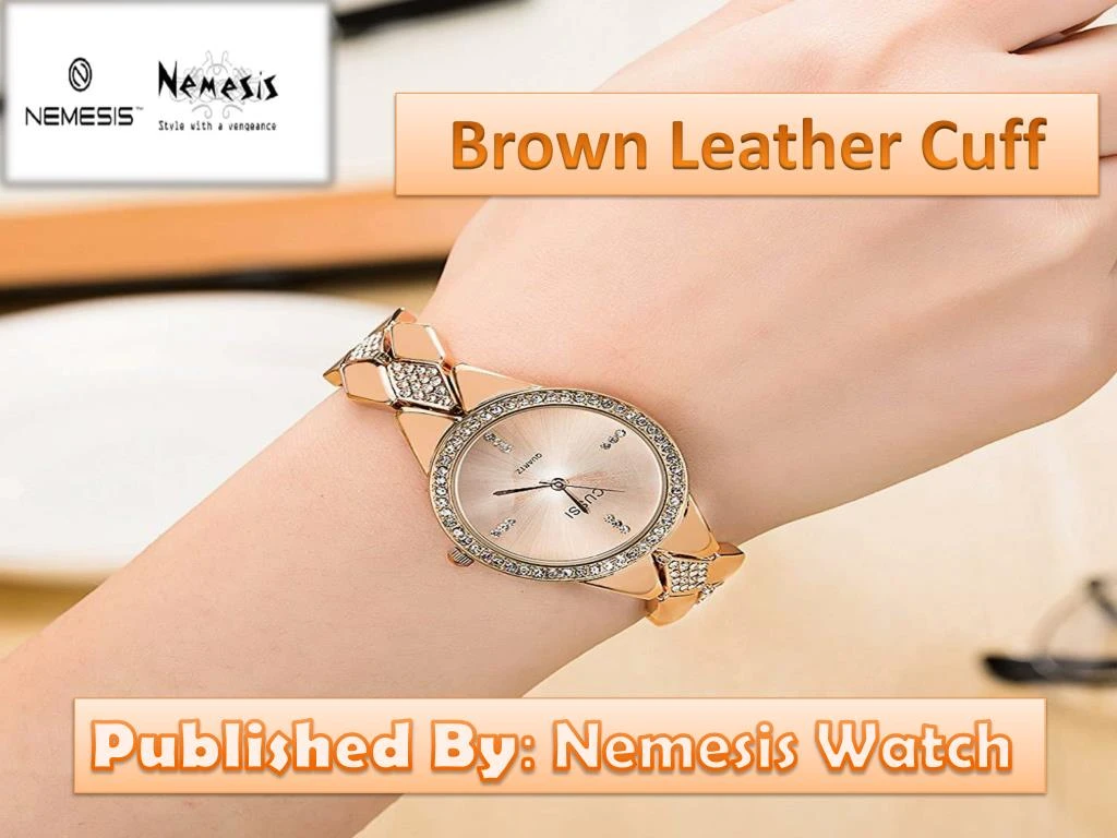 brown leather cuff
