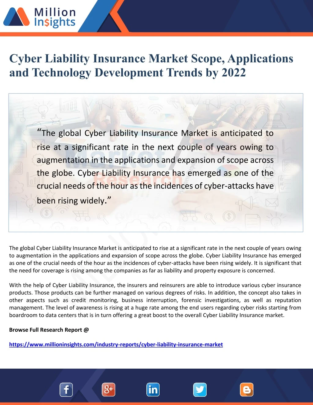 cyber liability insurance market scope