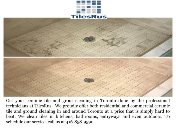 Grout and tile cleaning service Toronto