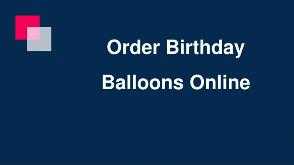 Buy Online Balloons in Hyderabad