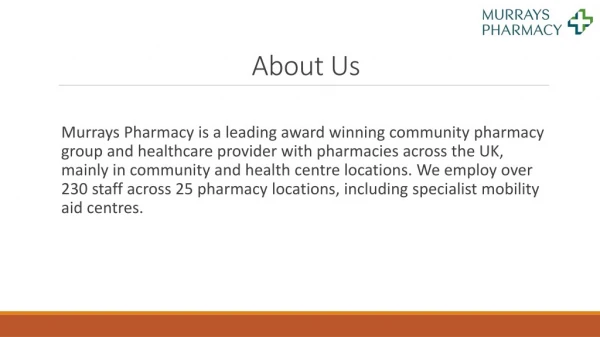 Flu Jab Pharmacy | Murrays Pharmacy