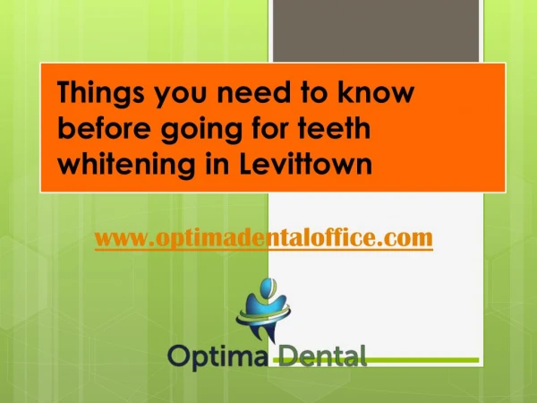 Things you need to know before going for teeth whitening in Levittown