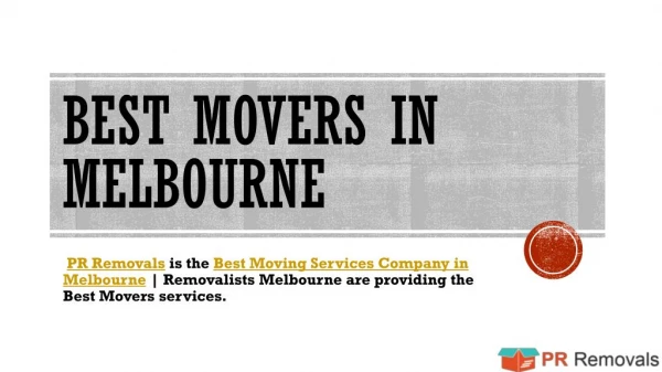 House movers Ascot Vale