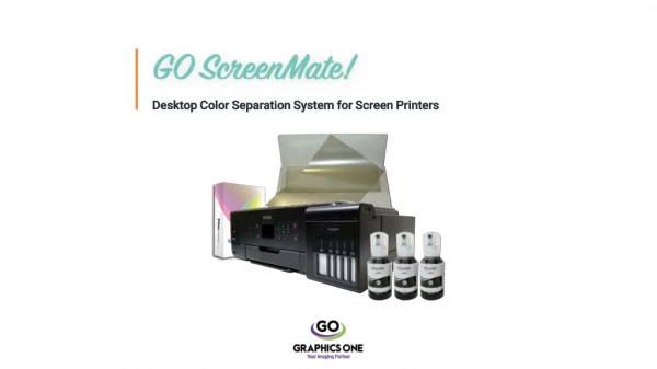 Go ScreenMate Desktop Color Seperation System for Screen Printers
