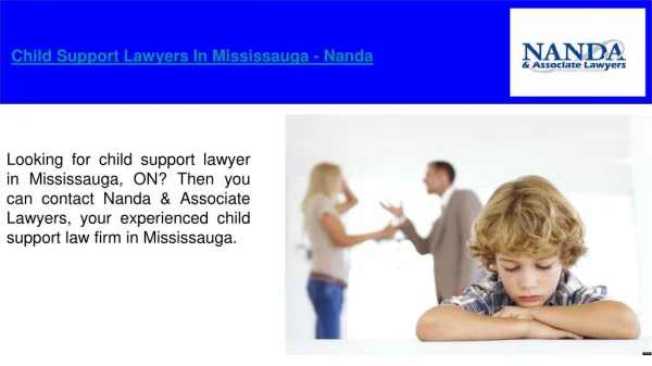Child Support Lawyers Mississauga