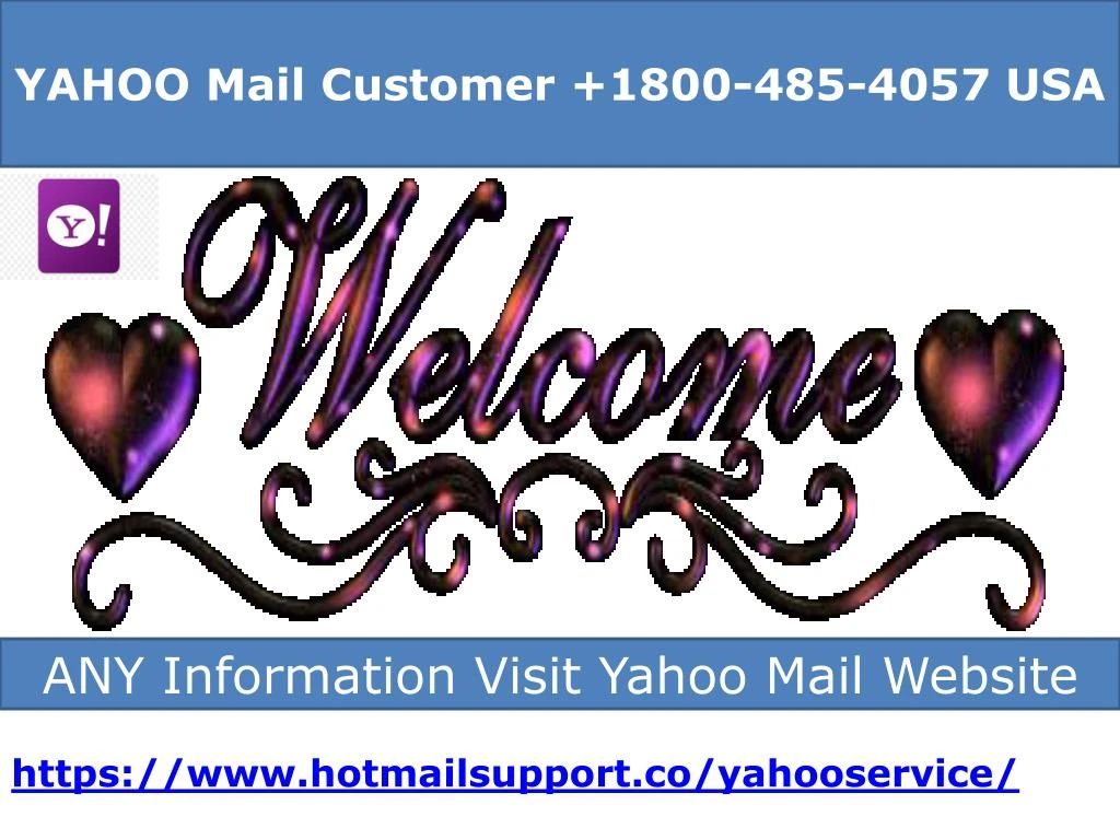 yahoo mail customer 1800 485 4057 usa