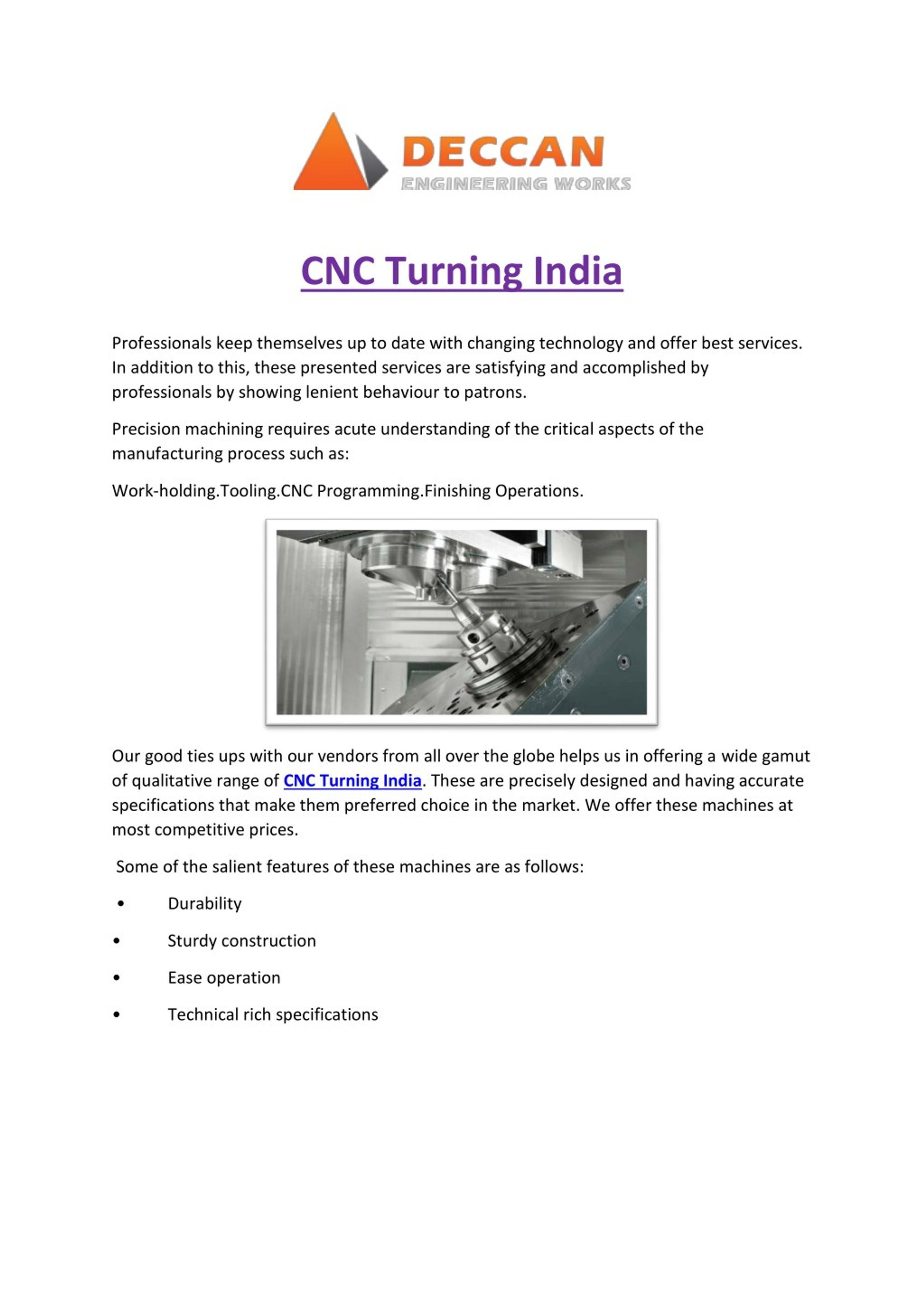 PPT - CNC Turning India PowerPoint Presentation, free download - ID:7986581