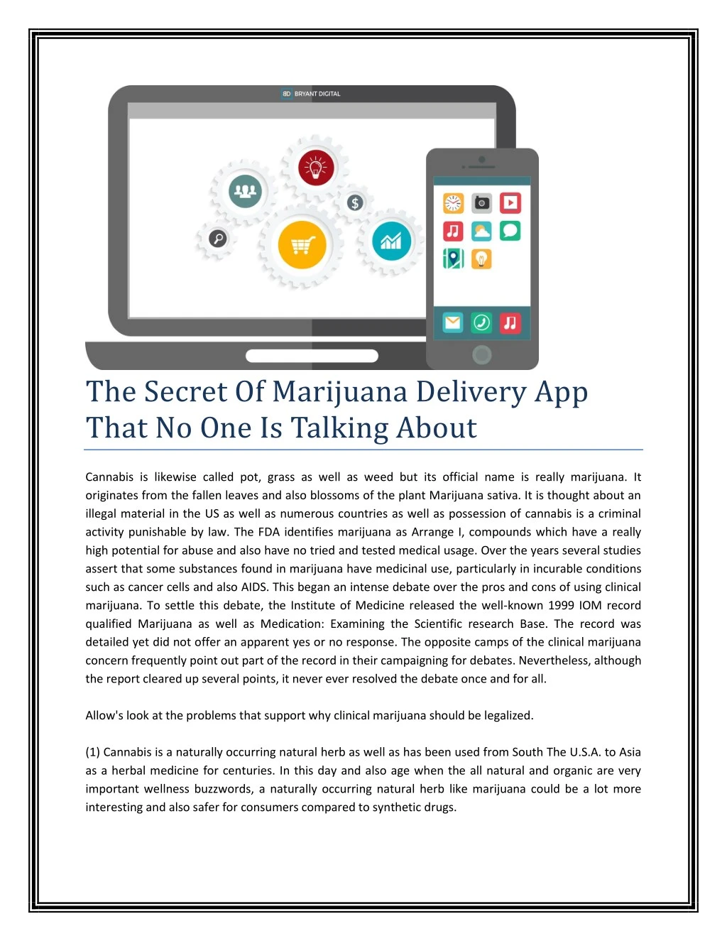 the secret of marijuana delivery app that