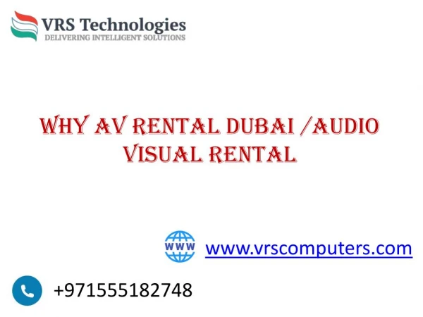 AV Rental Dubai - AV Rental in Dubai - Audio Visual
