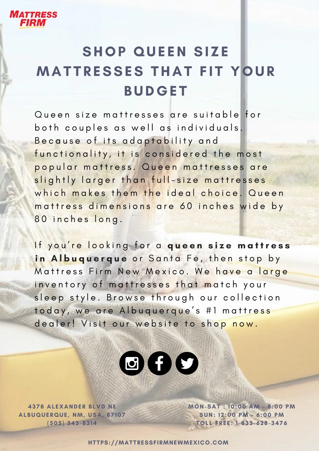 shop queen size mattresses that fit your budget