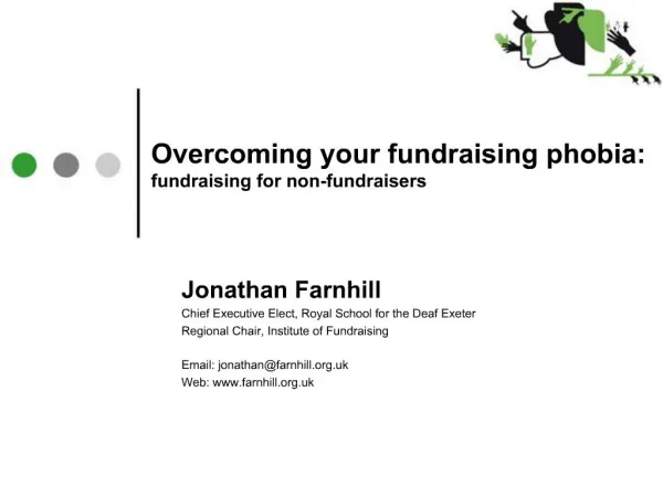 Overcoming your fundraising phobia: fundraising for non-fundraisers