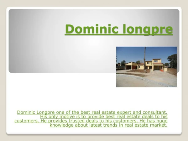 Dominic Longpre AMF | Professional real estate consultant