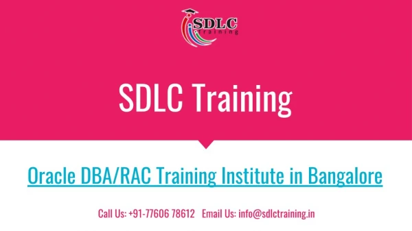 Realtime and Job Oriented Oracle DBA/RAC Training in Marathahalli, Bangalore
