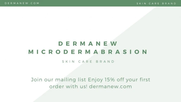 Buy Skin Care Products Online | Microdermabrasion Skincare Cream - dermanew.com