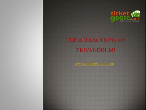 Top Attractions in Trivandrum!!