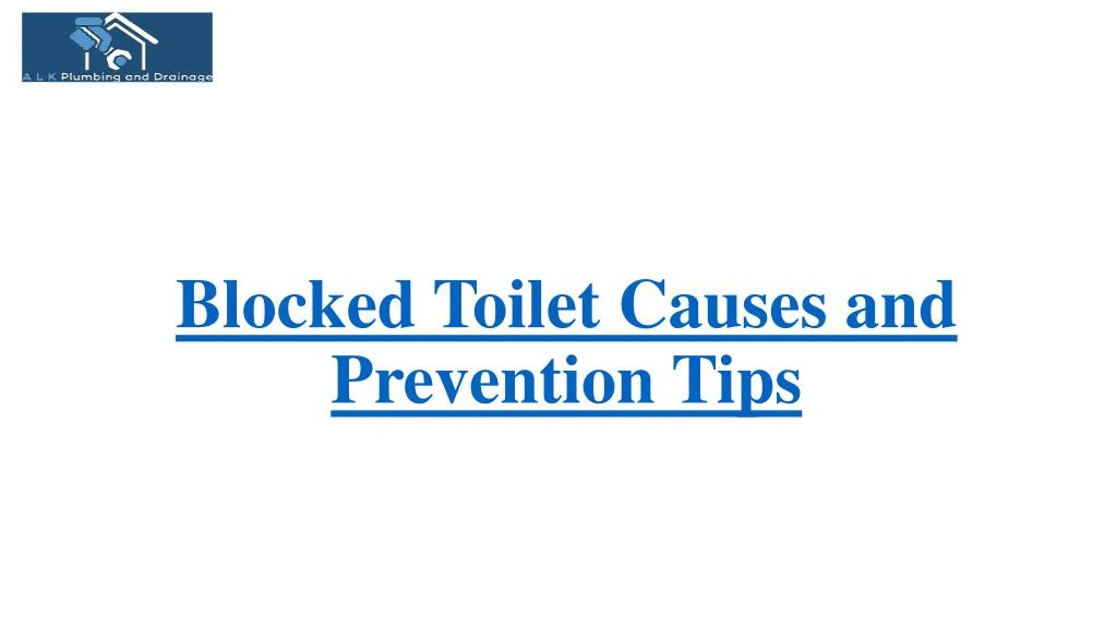 blocked toilet causes and prevention tips