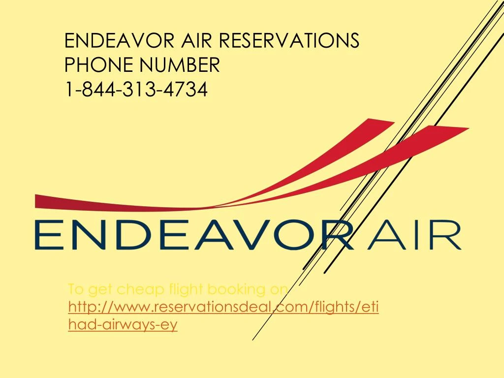 endeavor air reservations phone number 1 844 313 4734
