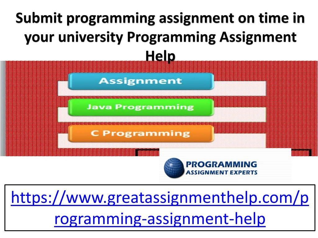 submit programming assignment on time in your