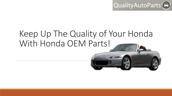Honda OEM Parts
