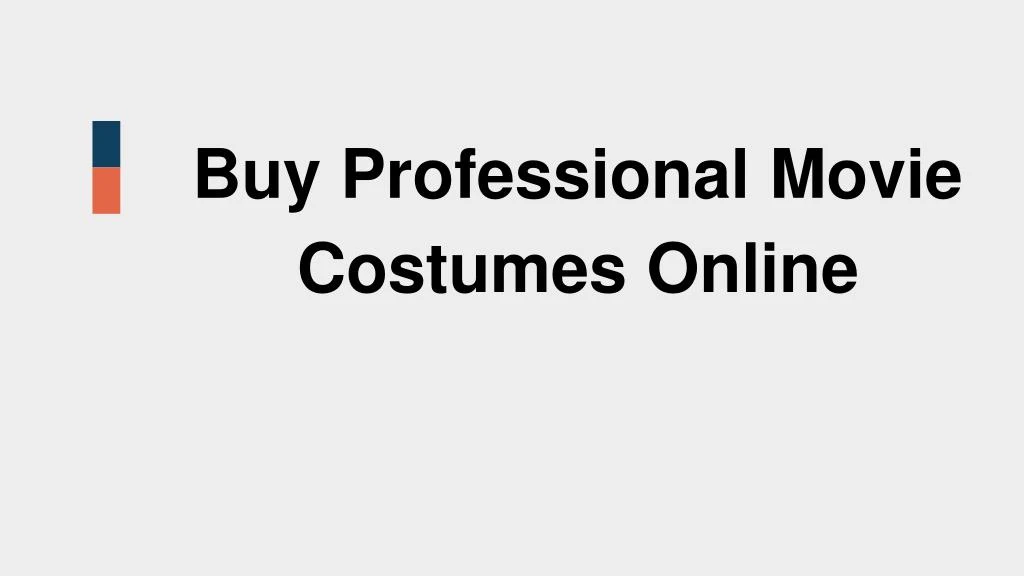 buy professional movie costumes online