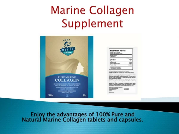 Marine Collagen Supplements