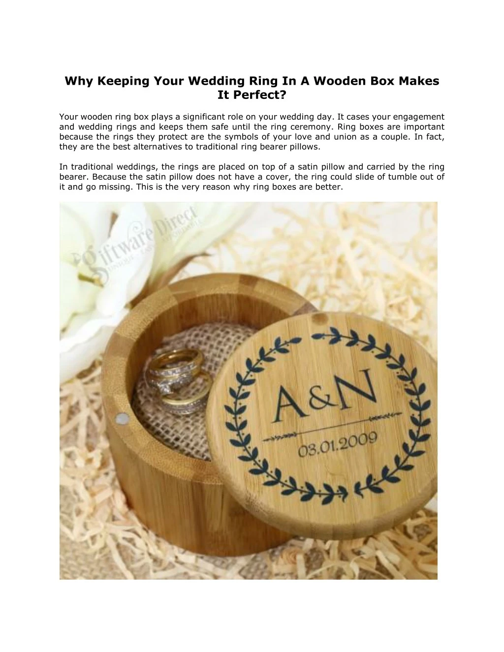 why keeping your wedding ring in a wooden