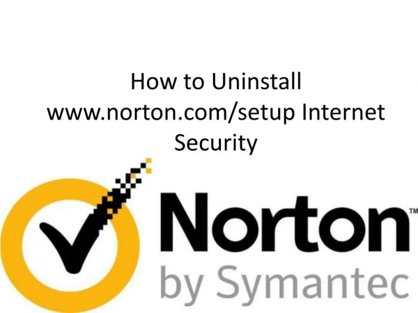 How to Uninstall www.norton.com/setup Internet Security