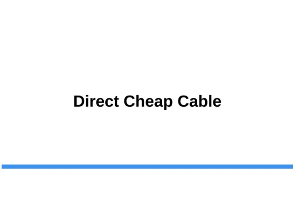 Direct TV Special Packages