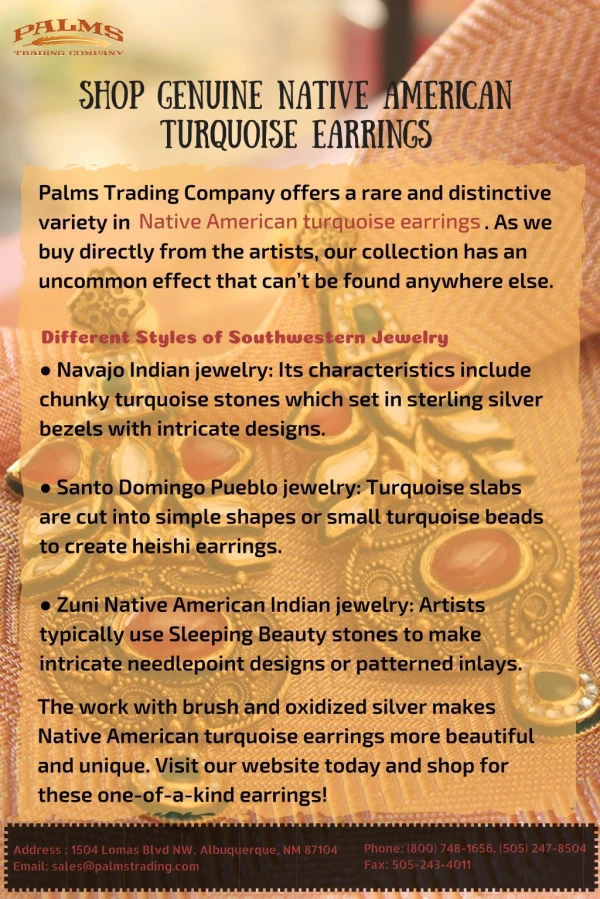 Shop Genuine Native American Turquoise Earrings