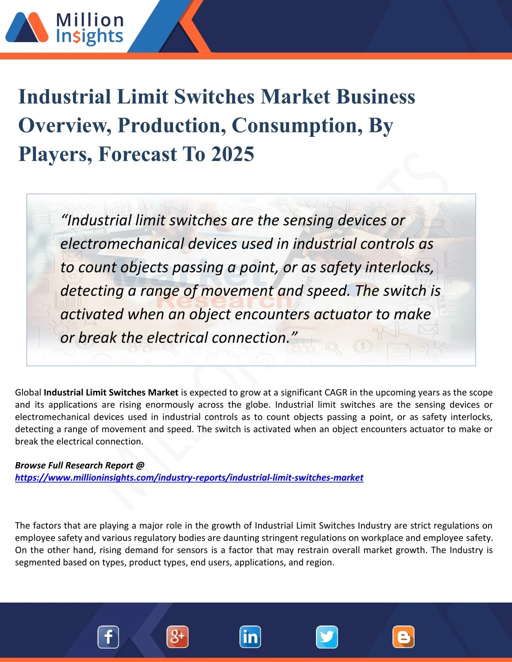 industrial limit switches market business