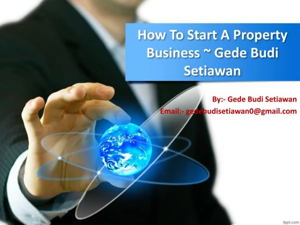 $How To Start A Property Business ~ Gede Budi Setiawan