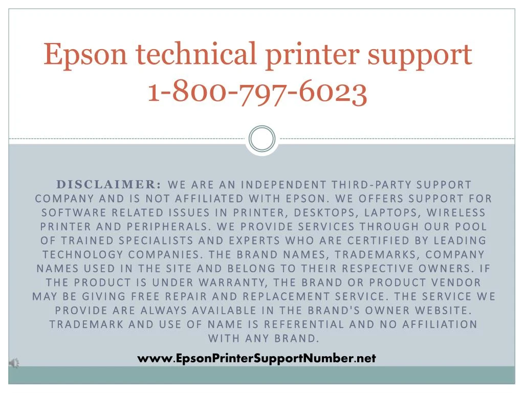 epson technical printer support 1 800 797 6023