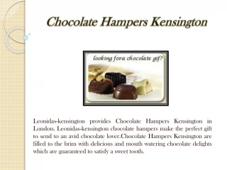 Chocolate Hampers Kensington