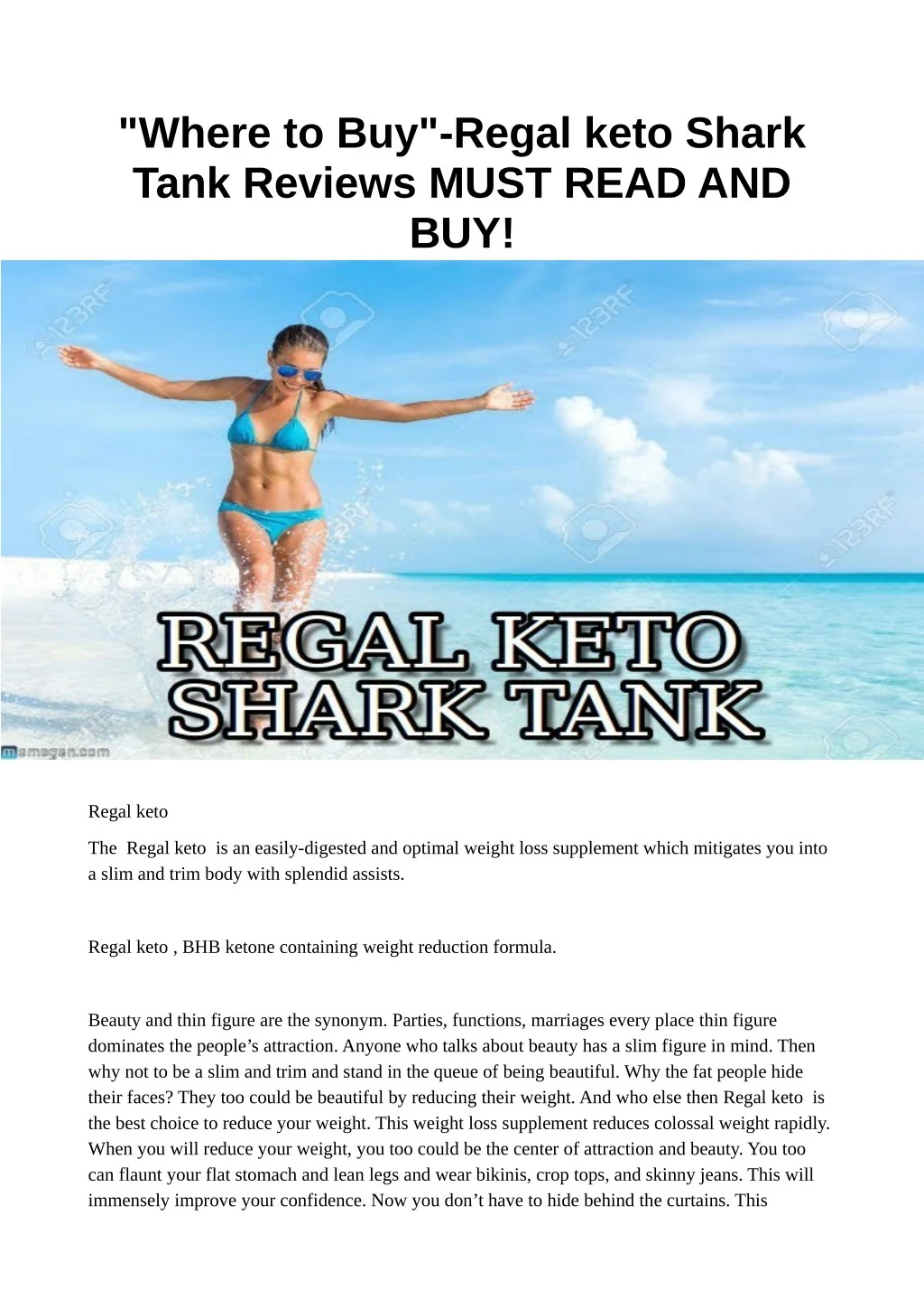 where to buy regal keto shark tank reviews must