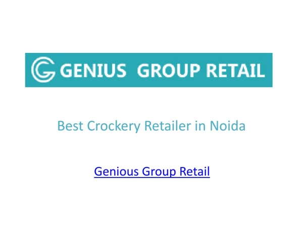Best Crockery Retailer in Noida