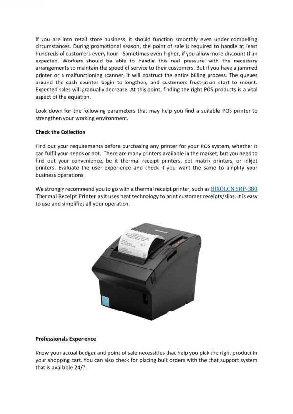 Bixolon srp 380 thermal receipt printers @ https://www.wishapos.com.au/pos-products/bixolon-srp-380-thermal-receipt-prin