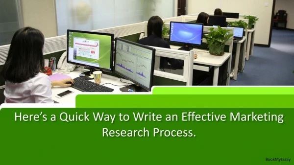 Quick Way to Write an Effective Marketing Research Assignment
