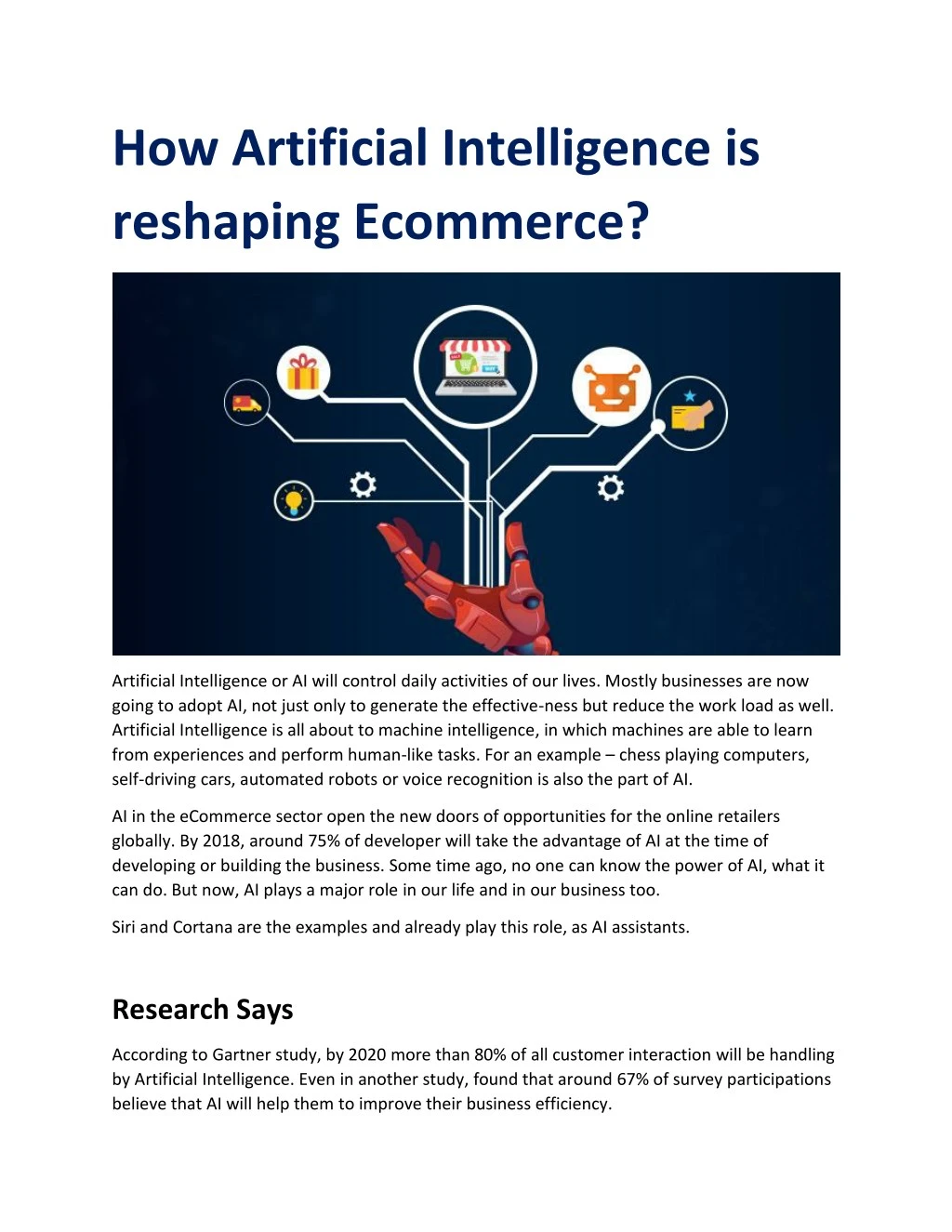 how artificial intelligence is reshaping ecommerce