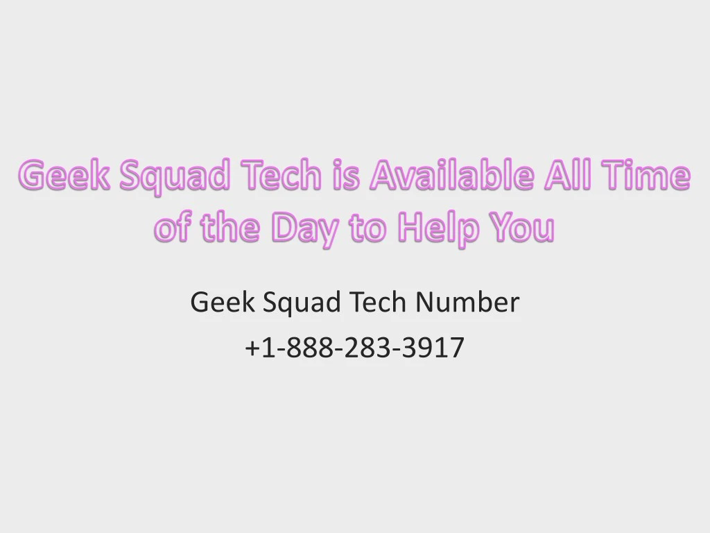geek squad tech number 1 888 283 3917