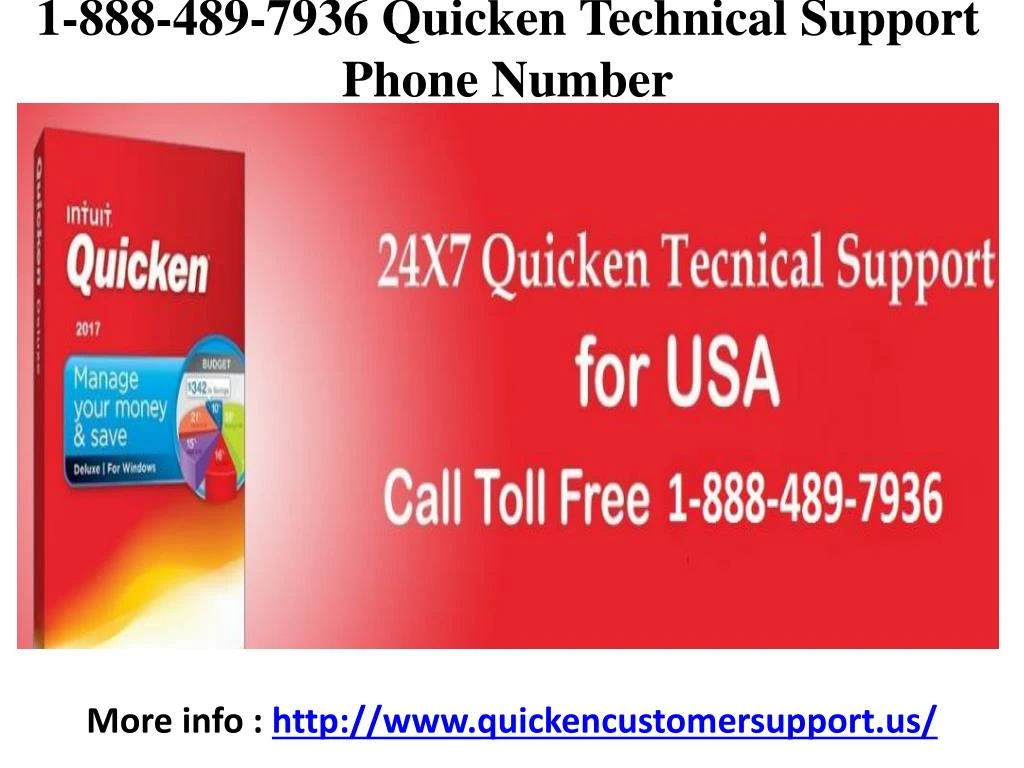 1 888 489 7936 quicken technical support phone number