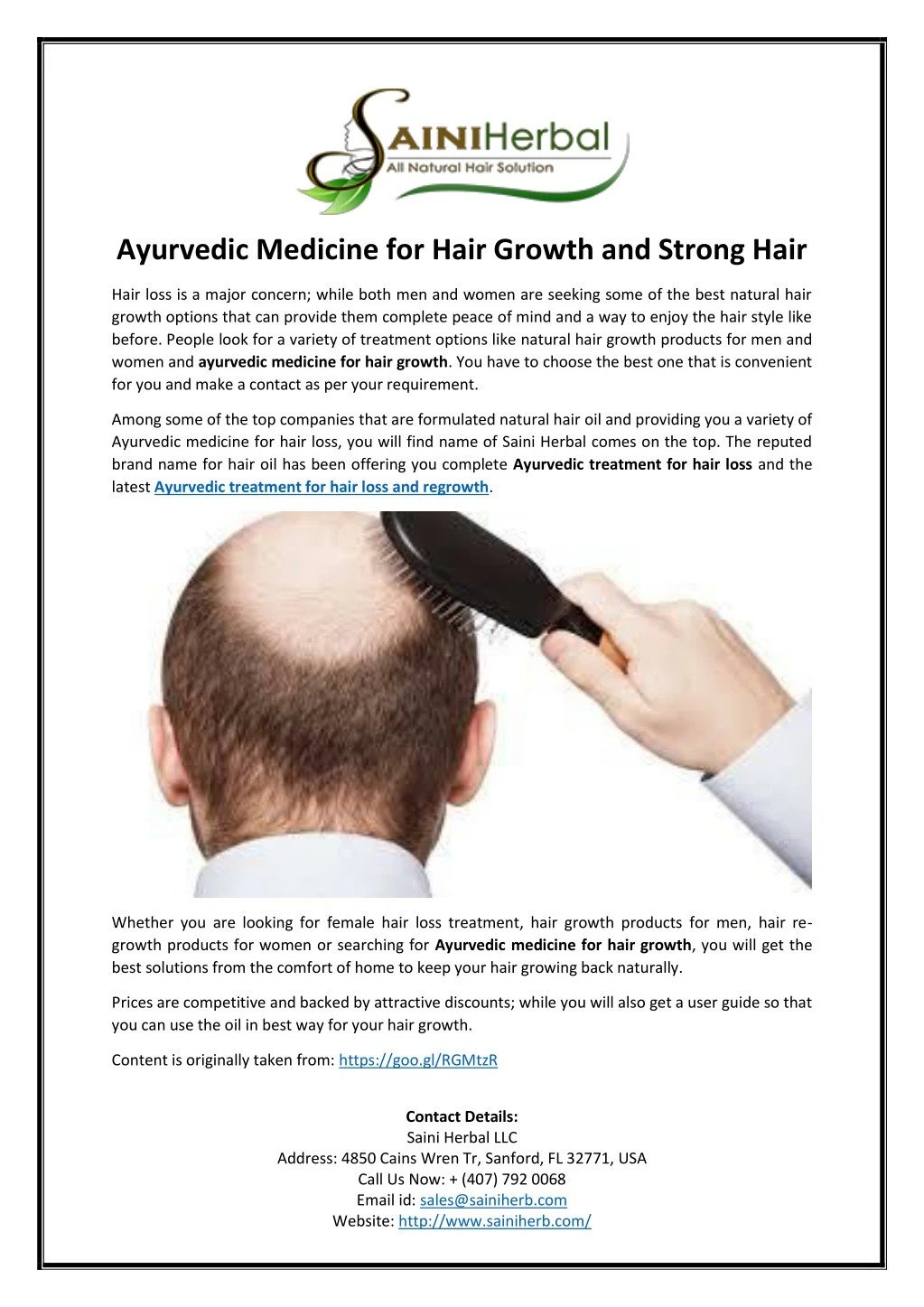 ayurvedic medicine for hair growth and strong hair