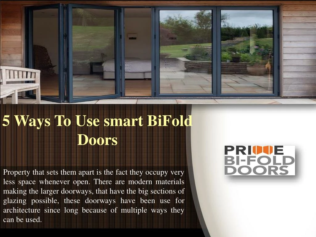 5 ways to use smart bifold doors