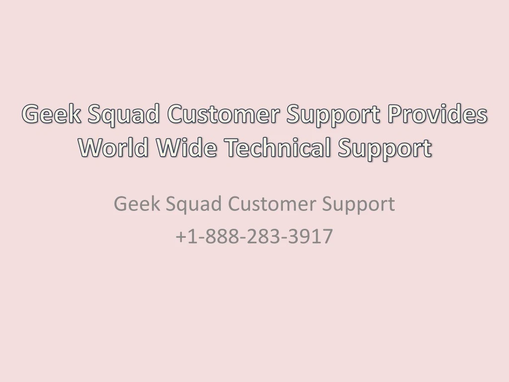 geek squad customer support 1 888 283 3917