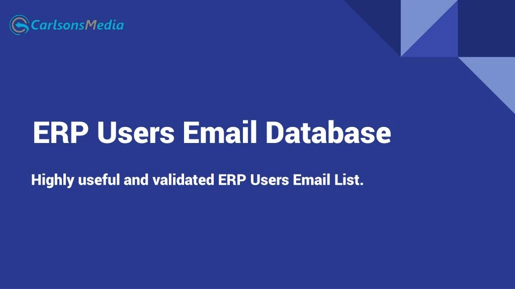 erp users email database