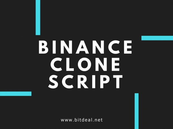 Binance Clone Script To Start Bitcoin Exchange Website