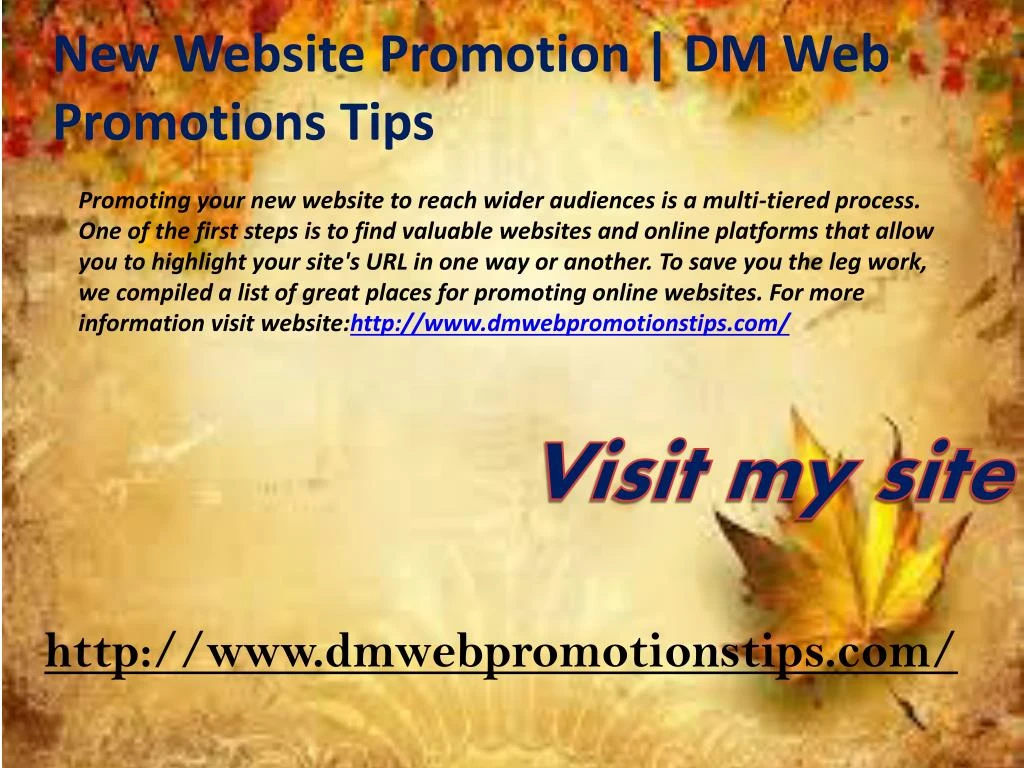 promoting your new website to reach wider