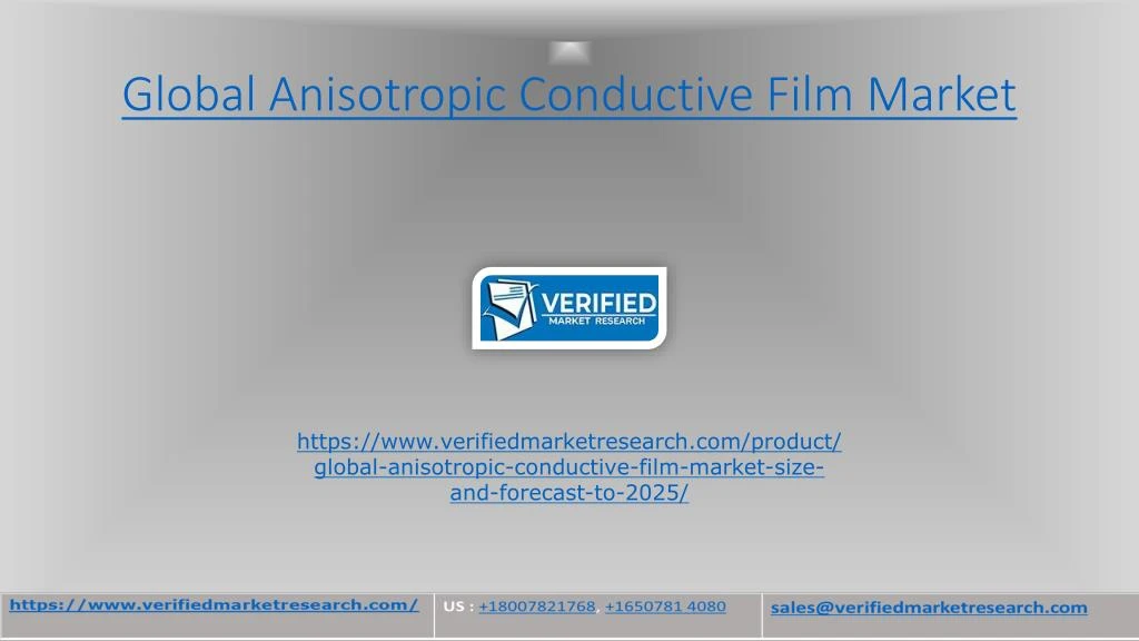 global anisotropic conductive film market