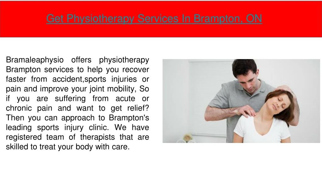 get physiotherapy services in brampton on