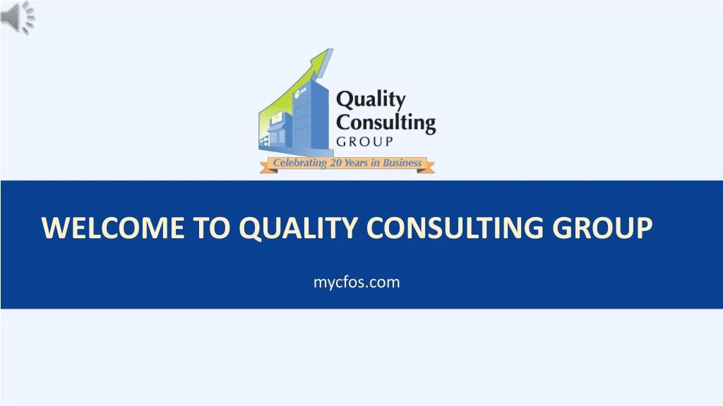 welcome to quality consulting group