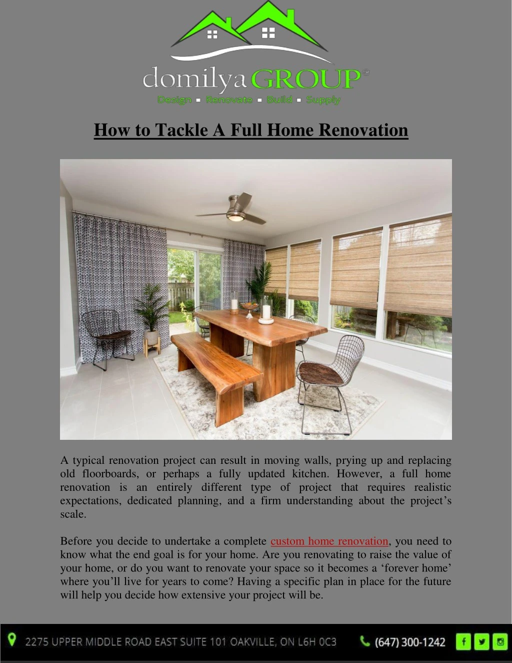 how to tackle a full home renovation
